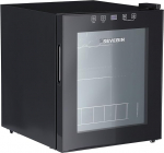 SEVERIN WKS 8907 Wine Fridge 46 L Volume for Max. 15 Bottles of 0.75 L with LED and Touch Display, Temperature Adjustable from 5-18 &deg;C, Only 43 dB, Energy Efficiency Class F, Black