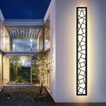 LED pikk seinavalgusti IP67 veekindel seinalamp LED pikk seinalamp Villa Indoor Outdoor seinavalgustid Antratsiit pikk seinavalgusti V&auml;lisaias seinavalgustus Garaaž Patio 100 cm soe valgus