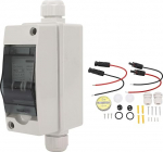 PV Solar Isolator Switch DC 12-400V AC 90-400V 16A IP65 Miniature Circuit Breaker for Solar Panels in Junction Boxes, Electrical Boxes