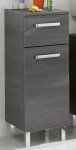 Pelipal Quickset 352 Bathroom Cabinet in Graphite Structure Landscape 30 cm Wide Base Cabinet with 1 Door, 1 Drawer and 1 Shelf
