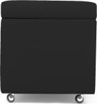 Arketicom New Pandora Swing Bean Bag with Wheels in Faux Leather Footrest with Wheels Seat Seat Seat Padded Rubber Spring Puff Design Main Decor Coffee Table