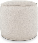 Deshome - Pouf Stool Round l&auml;bim&otilde;&otilde;t 60 cm koos eemaldatava padjaga sise- ja v&auml;litingimustes kasutamiseks: istmepouf disain diivanile, elutuppa, magamistuppa, hele pouf beež