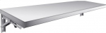 001.100 x 40 cm, Kokkupandav roostevabast terasest seinariiul, seinale paigaldatav riiul, kaubandusliku k&ouml;&ouml;gi riiulid, toiduvanker, restoran, abiruum, kokkuklapitav
