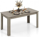 LIFEZEAL s&ouml;&ouml;gilaud 160 x 80 x 77 cm, k&ouml;&ouml;gilaud 6-8 inimesele, suur s&ouml;&ouml;gilaud, s&ouml;&ouml;gilaud, konverentsilaud, bistro laud 150 kg kandev&otilde;imega, lihtne kokku panna (Hall naturaalne)