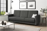 MEBLINI Andres 2-221 x 87 x 93 cm Tumehall kootud diivan magamisfunktsiooniga - pikendatav diivanvoodi voodikastiga - magamisfunktsiooniga diivanvoodi