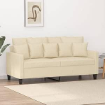 2-kohaline diivan Kahekohaline diivan Diivan Lounge diivan Pehmendusega diivan Relax diivan K&uuml;lalissuvila Diivan Elutuppa Magamistoale K&uuml;lalistetuppa Cream 140 cm Kangas