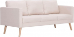 Kangmusi 3-Sitzer-Sofa Stoff Cremewei&szlig;,281352