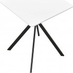 [en.casa] S&ouml;&ouml;gilaud, valge, 60 x 60 x 75 cm, k&ouml;&ouml;gilaud, s&ouml;&ouml;gilaud, koosolekute laud, konverentsilaud