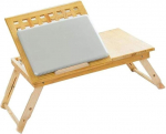 Verstellbarer faltbarer Laptop-Schreibtisch mit neigbarer Oberseite und Schublade, tragbarer Betttablett f&uuml;r Home Office & Arbeitszimmer, ideal f&uuml;r Laptops und Tablets