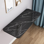 Generisch Klapptisch Platzsparender, wandmontierter Klapptisch, kompakt, schwarz, 80 x 50 cm, Werkbank f&uuml;r Esszimmer, Bar, Computer, Laptop, vielseitiges und faltbares Design f&uuml;r kleine R&auml;ume