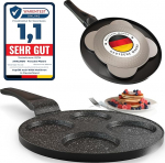 Amalindo pannkoogipann induktsioon, 4 auku, pannkoogi kuju, praemunapann, pannkoogipann, Pannkoogipann, Poffertjes Maker, mittekleepuv pann, munapann, praemunapann, pannkoogipann, l&auml;bim&otilde;&otilde;t 26 cm