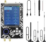 R9 V2.2.0 SDR-raadio ja PortaPackH2M sisaldab 5 antenni ja USB-kaablit, plastmassist korpusele paigaldatud