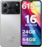 DOOGEE Note 56 Android 16 nutitelefon ilma lepinguta, 6150 mAh aku, 8,45 mm Ultra Thin + 6,56-tolline HD + 90 Hz mobiiltelefon Odav, Octa Core, 24 GB + 64 GB / 2TB TF, 4G Dual SIM Simlock-free mobiiltelefon