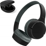 Belkin SoundForm Mini juhtmevabad laste k&otilde;rvaklapid sisseehitatud mikrofoni ja l&otilde;busate kleebistega, 30-tunnine taasesitus - k&otilde;rvaklapid &otilde;petamiseks, puhkuseks, iPhone, iPad, Galaxy - mustad