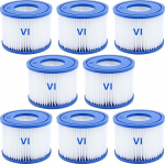 woejgo VI basseinifiltri padrun, Flowclear basseinifilter, filtri asendusfilter Lay-Z-Spa Miami, Vegas, Monaco jaoks. Suurus 6-58323 (8 pakki)