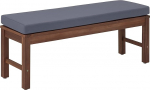 Amazon Aware Upholstered Outdoor Bench / 1 Pack Acacia Wood Walnut Brown Capacity 220lb
