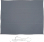 Relaxdays Rectangular Sun Sail 5 x 6 m W x D Water Resistant UV Resistant with Tension Ropes Patio Balcony Grey