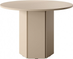 Selsey Hexa Cappuccino Dining Table Round Diameter 104 cm