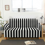 ACSMCQ Diivanikate 1 2 3 4-kohaline geomeetrilised triibud must ja valge diivanikate Stretch kaitsev kate universaalne diivanikate k&auml;etugede jaoks Diivanikate Spandex pol&uuml;estrist libisemisvastane diivanikate