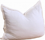 bananair - XXL Boucle Fabric Bean Bag for Children and Adults - Soft and Comfortable - Machine Washable Cover - Bean Bag with Filling, Bean Bag, Floor Sofa, Pouf (180 x 140 cm, Off White)