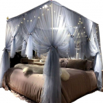 Joyreap 4 nurgas voodi varikatus t&uuml;drukutele t&auml;iskasvanutele Royal Luxury 47 "W x 78" L Double