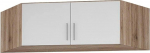 Rauch M&ouml;bel Celle nurgakapp, valge / Sanremo Tammevalge, 2 ust, S x K x S 117 x 39 x 117 cm