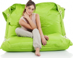 SMOOTHY Original Original Supreme Indoor & Outdoor Bean Bag, XXL 450 L, Giant Bean Bag, istmepadi lastele ja t&auml;iskasvanutele (Lime Green)