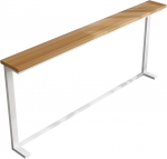 Flurkonsolentisch, schmaler Sofatisch mit Holzplatte und Metallrahmen, schmale Konsole f&uuml;r Wohnzimmer, Eingang, Flur, einfache Montage