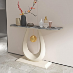 Konsoollaud, koridorilaud, kitsas laud, baarilaud, riiul diivani taga, k&uuml;ljelaud, diivanilaud, elutuppa, koridori, kontorisse, koridori, sissep&auml;&auml;su jaoks (valge 2,80 cm / 31,4 tolli)