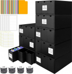 HIMOMO Trading Card Storage Box 14000+ kaardile, Toploader Card Storage Box koos 72 kaardijaga, Trading Card Box for TCG, MTG, PTG, koos siltide ja teibiga (21-600CT)