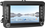 SIXWIN Qualcomm 8 Core 4+64G Android 15 Autoradio mit CarPlay/Android Auto/DSP f&uuml;r VW Golf 5 Golf 6 Skoda Polo Passat Tiguan Touran,7 Zoll HD puuteekraan koos WiFi6 GPS Bluetooth 5.1 FM/RDS EQ