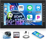 Android 15, 6G + 128G 8-tuumaline GOHHDL autoraadio VW T5 Multivan Golf 4 Bora Polo MK5 Passat B5 Jetta, 7-tolline autoekraan 2Din koos CarPlay Android auto WiFi GPS FM/RDS BT SWC tagantvaate kaamera + mikrofoniga