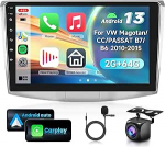 2G & 64G VECHTEL 10.1-tolline Bluetooth autoraadio VW Magotan/CC 2010-2014 Passat B7/B6 2010-2015 Carplay Android Car, EQ, WiFi GPS Navi, Airplay, Android Cast, RDS/FM raadio 2 DIN koos AHD tagurduskaameraga