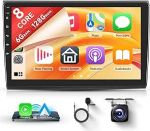 8 s&uuml;damikud 6+128G traadita Carplay Android autoraadio Fiat Bravo 2007-2014 9-tolline puuteekraaniga raadio koos Android auto peeglilinkiga Bluetooth FM/RDS/EQ/DSP WiFi GPS navigatsioon tagurduskaameraga