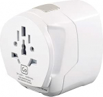 Go Travel Earted Worldwide Adapter - kompaktne universaalne &uuml;lemaailmne adapter kahe USB-&uuml;hendusega (Ref 639)