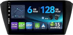 [6G + 128G, Octa-Core] - MSD Autoradio VW Skoda Fabia 3 III 2015-2019 | Android 15 GPS navigatsiooniradio | CarPlay Android auto roolijuhtimine Dual Band WiFi DSP DAB | Tagurduskaamera MIC |