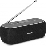 TechniSat VIOLA BT 1 kaasaskantav Bluetooth-k&otilde;lar DAB+ digitaalraadio (FM, DAB, kell, &auml;ratuskell, &auml;ratuskell, lemmikm&auml;lu, LCD, k&auml;ed-vabad funktsioon, AUX-in, aku, USB-C laadimiskaabel, 6W) must/hall