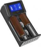 Universaalne akulaadija USB LCD intelligentne laadimine 3,7 V 18350 18500 17500 10440 aku Li-Ion aku ja NI-MH/NI-CD AA AAA C (patareid ei kuulu komplekti).