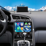 OiLiehu 6G+128G 8 Kern Android 13 f&uuml;r Peugeot 3008 2009-2015 Doppel Din CarPlay Android Auto Auto Autoradio Mit Bildschirm 9" mit Bluetooth GPS FM RDS WiFi Mirror Link SWC DSP/EQ Tagasis&otilde;idukamera