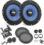 Pyle autok&otilde;larite komplekt 15,2 cm x 20,3 cm, 3-Way k&otilde;larikarbid, 360 W, 91 dB, sisseehitatud k&otilde;lar ASV spiraaliga, autok&otilde;lar koos pieso-tweeteriga &frac34; tolli, komplekt koos paigaldustarvikutega