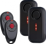 Mengshen 2 Pack jalgrattah&auml;ire valju 113 dB IP66 veekindel vargusvastane autoseade vibratsiooni liikumisandur sireen jalgratta auto haagise E-Bike mootorratta rollerile