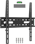 MOUNTUP Feste TV Wandhalterung, TV Halterung Ultraslim Universal f&uuml;r 26-60 Zoll Flach & Curved Fernseher, mit einem Abstand von 23 mm zur Wand, bis zu 45kg, Max.VESA 400x400mm, EU0082-F