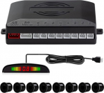 Parkimisabi 8 esi-tagumise parkimisanduriga koos LED-signalisatsiooniga (8 andurit, must)