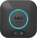 1Mii B06S Bluetooth audioadapter koos helitugevuse reguleerimise, HiFi Bluetooth 5.2 vastuv&otilde;tja, aptX HD ja madala latentsusega traadita audio vastuv&otilde;tja stereos&uuml;steemi k&otilde;larile, topelt&uuml;hendus