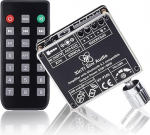 DONGKER Bluetooth 5.1 v&otilde;imendusplaat DC 9-24V 2x50W Hifi 2.0 Stereo Audio vastuv&otilde;tja v&otilde;imsusv&otilde;imendi moodul koos AUX / Bluetooth / U-Disk, kaugjuhtimispuldi rakendus 2-kanaliline DIY koduk&otilde;lari