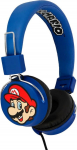 OTL Technologies TWEEN Kids Super Mario & Luigi kokkupandavad k&otilde;rvaklapid Pehmendusega k&otilde;rvaklapid v&auml;rviline koomiline disain poistele ja t&uuml;drukutele - sinine