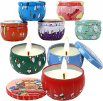 L&otilde;hnak&uuml;&uuml;nla kinkekomplekt, j&otilde;uluk&uuml;&uuml;nal, 100% naturaalsed sojak&uuml;&uuml;nlad j&otilde;uludeks, emadep&auml;evaks, joogaks, stressi maandamiseks, s&otilde;brap&auml;evaks, s&uuml;nnip&auml;evaks, aroomiteraapiaks (8 pakki)