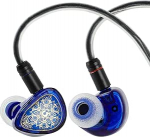 LINSOUL TANGZU Wan'er S.G II In-Ear Monitor, HiFi juhtmega k&otilde;rvaklapid, 10 mm d&uuml;naamilise juhiga PET-membraaniga m&auml;nguk&otilde;rvaklapid 2-poolse eemaldatava OFC-kaabliga (sinine, Type-C, mikrofon)