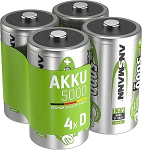 ANSMANN 5000 mAh D suurusega laetav aku (2 komplekti)