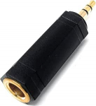 DRUT 1 tk 3,5 mm Stereo Jack kuni 6,35 mm Stereo Jack kaabel TRS adapter konverter must kuldne